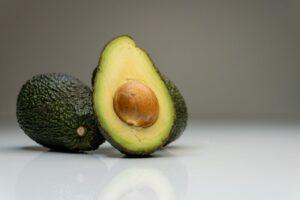 Avocado on Gray Background