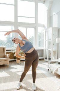 Woman Exercising at Home